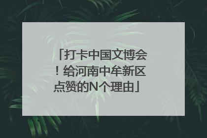打卡中国文博会！给河南中牟新区点赞的N个理由